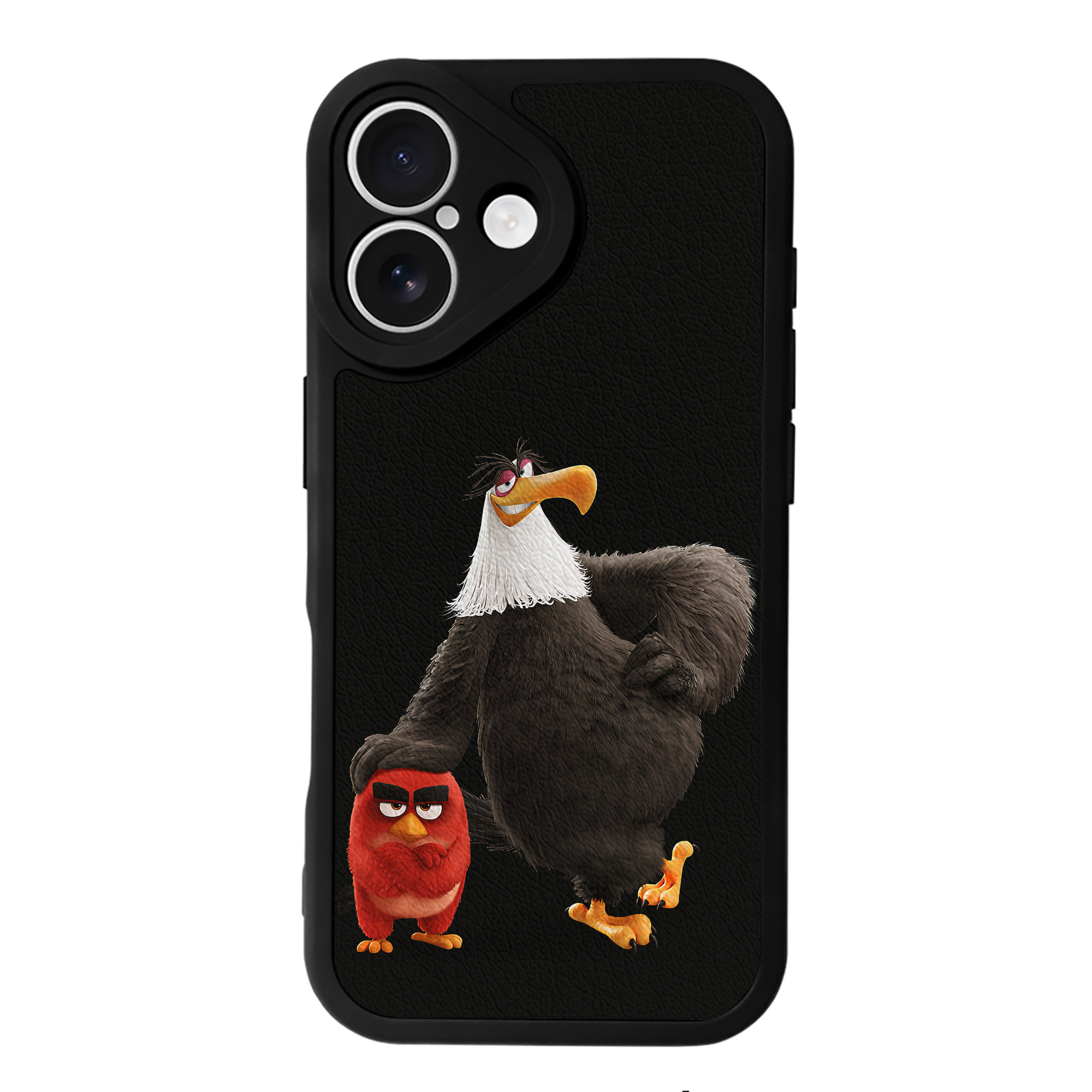 （画像用） Angry Birds アングリーバード 【iPhone 16シリーズ対応】シリコンスマホケース（レザー調） 材質：シリコン